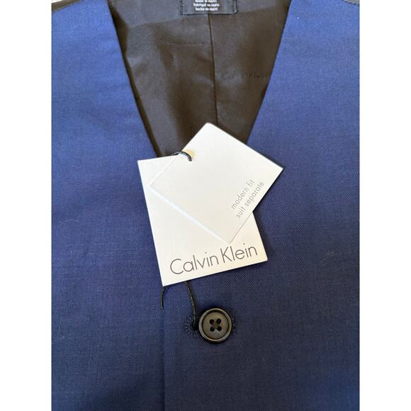 Calvin Klein Navy Blue Suit Vest Kids XL 18-20 New - Picture 4 of 6